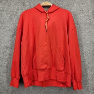 GREI NEW‎ YORK Red Pullover Hoodie Kangaroo Pocket Drawstring Hood Size 2